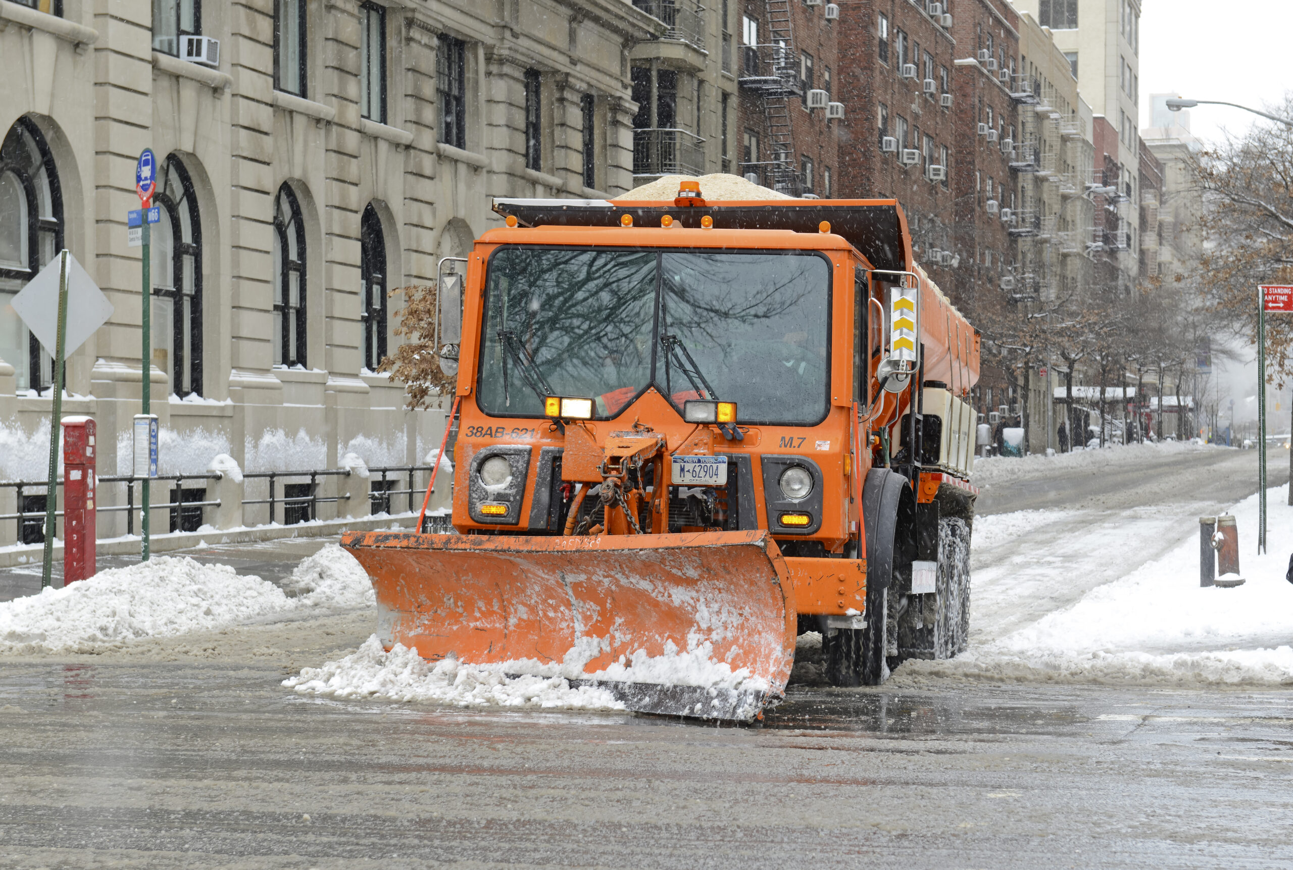 minimize property damage from melting snow