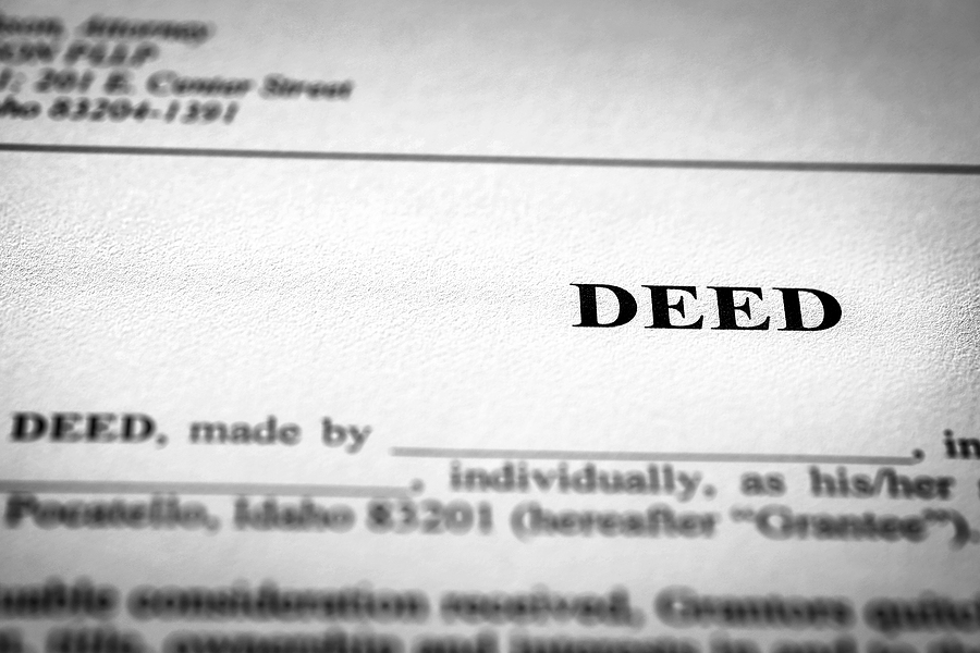 Does the property deed match the name on the insurance policy?