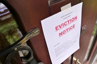 Eviction Notice On Tenant Door
