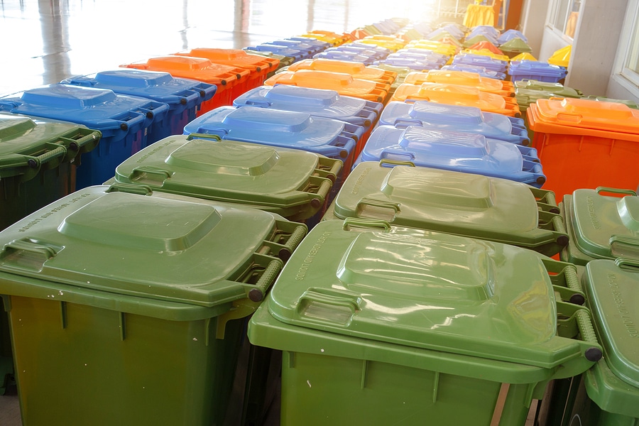 NYC residential trash containers